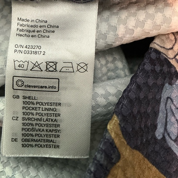 H&M High Waist Animal Print Shorts - Blue and Brown Size 6 - Picture 10 of 12